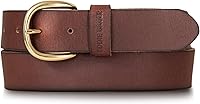 Eddie Bauer Women's Genuine Leather Casual Belt with Durable Metal Buckle - Endless Adjustable Fit