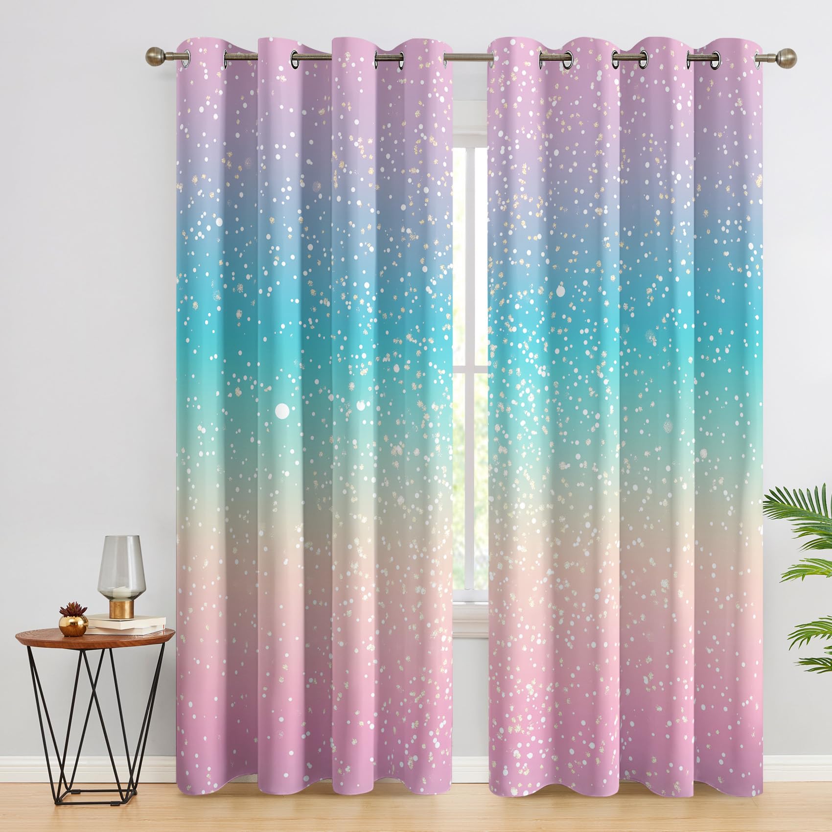 Rideaux occultants pour chambre et salon déco à pois chic