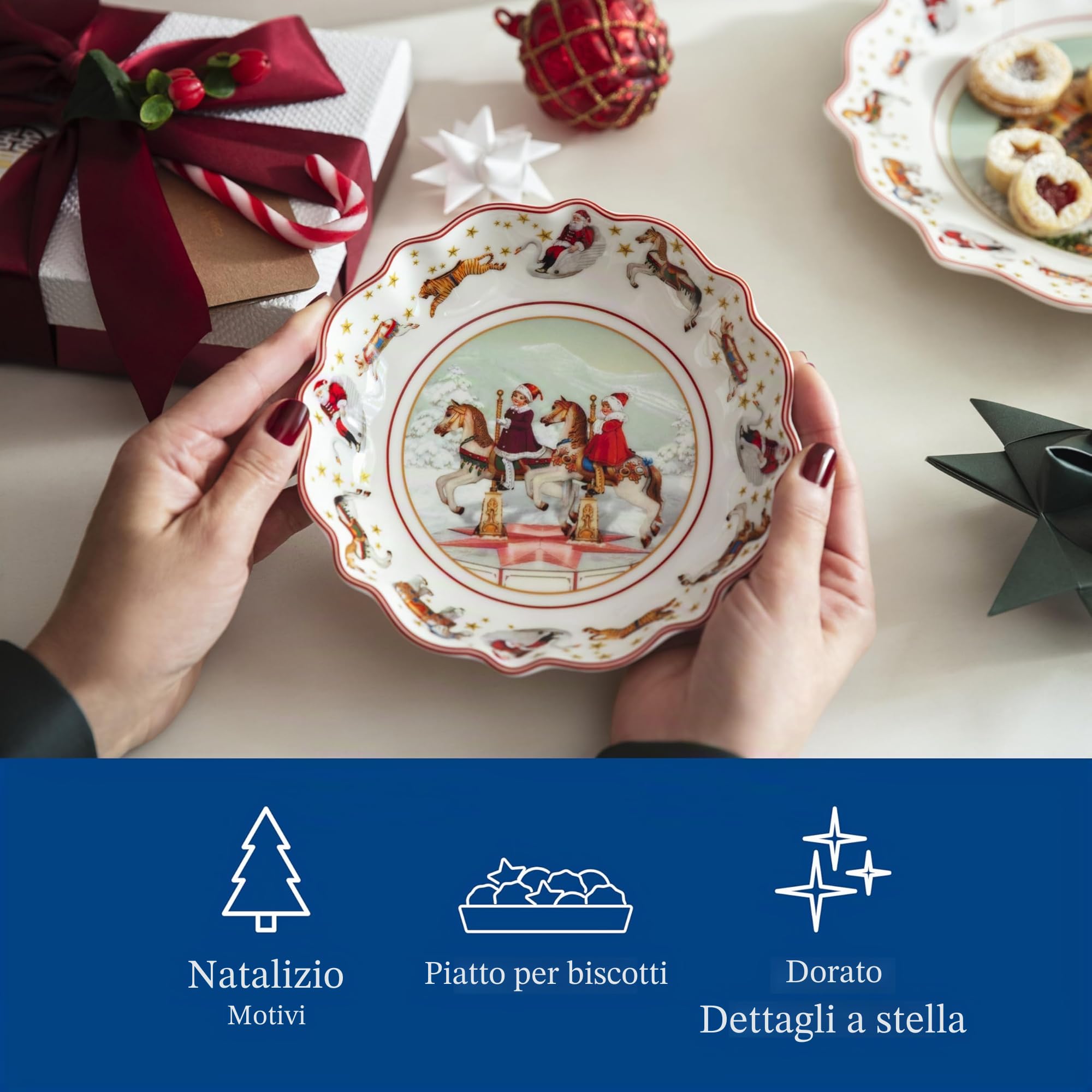 Villeroy & Boch - Annual Christmas Edition Coppa Dell' Anno 2024 Piccola 16,5 cm Variopinto, Scodella, Ciotola, Piatto Ceramica Natale, Edizione Limitata, Xmas, Stoviglie, Porcellana Premium