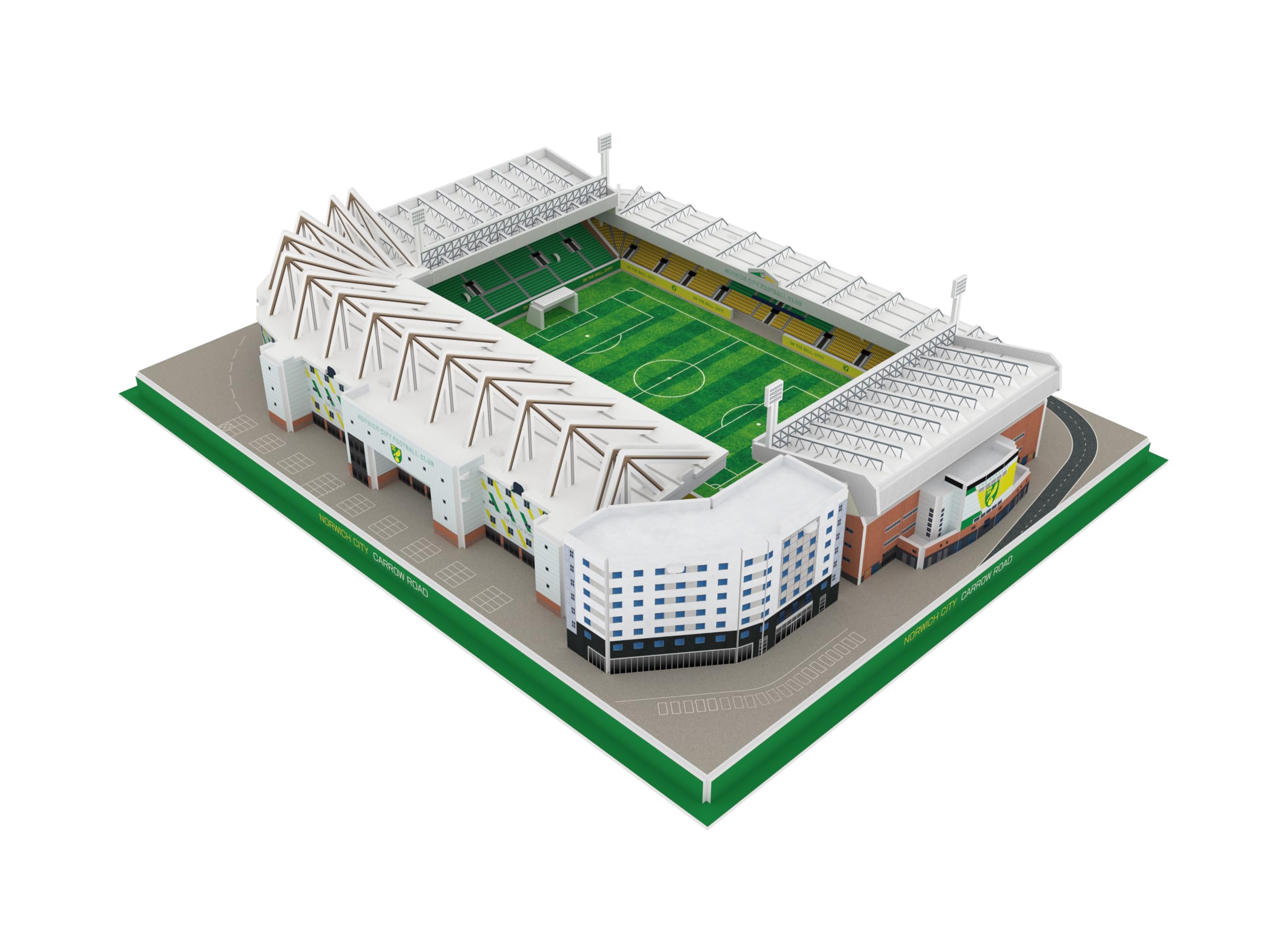 3D puzzles (Norwich City), Norwich City Stadium: Carrow Road Stadium, 36.5 cm x 29 cm x 8.3 cm - Image 4