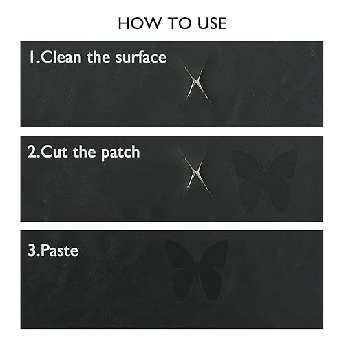 Miniatura 5 de Parche de reparación de cuero, kit de cinta de reparación de cuero autoadhesivo para sofás, muebles, conductores, asientos, sofás, asientos de