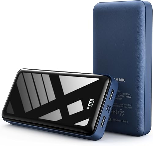 Miniatura 1 de Power Bank - Cargador portátil de carga rápida de 50000 mAh, 22.5 W, carga rápida USB C con 3 salidas y 2 entradas, pantalla LED, batería externa de