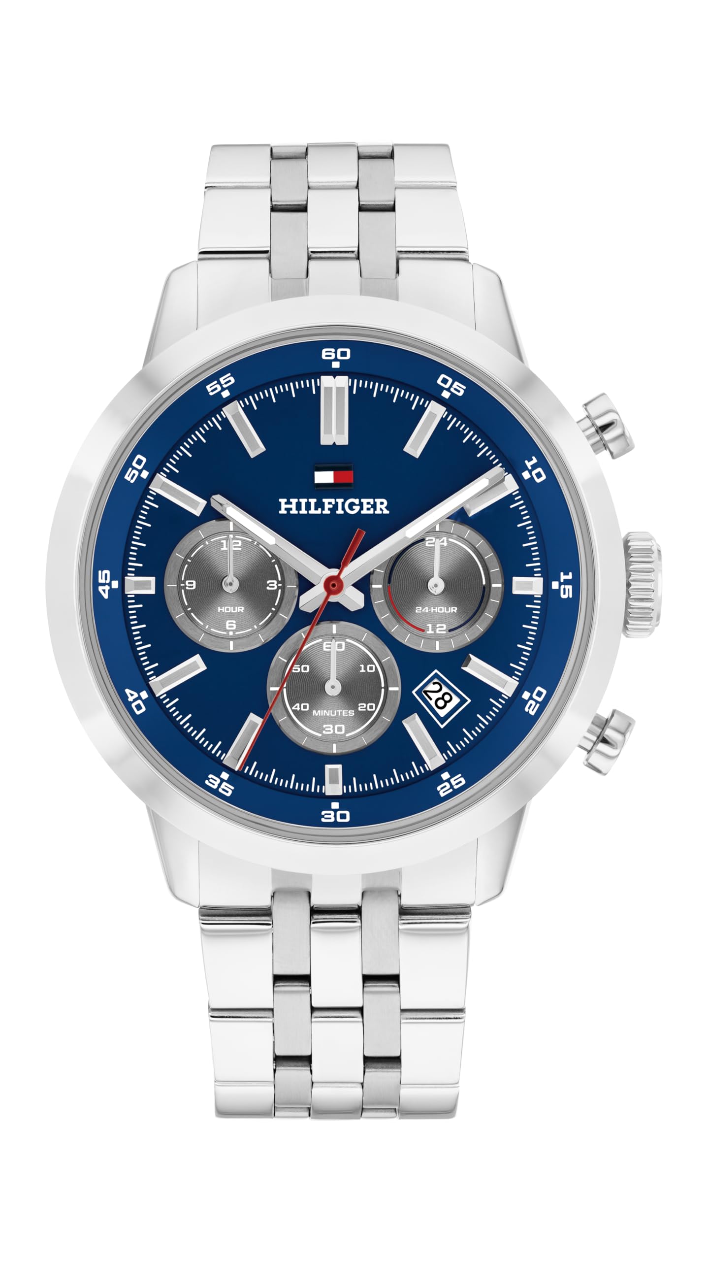 Tommy Hilfiger Chronograph Watch for Men with Stainless Steel Bracelet