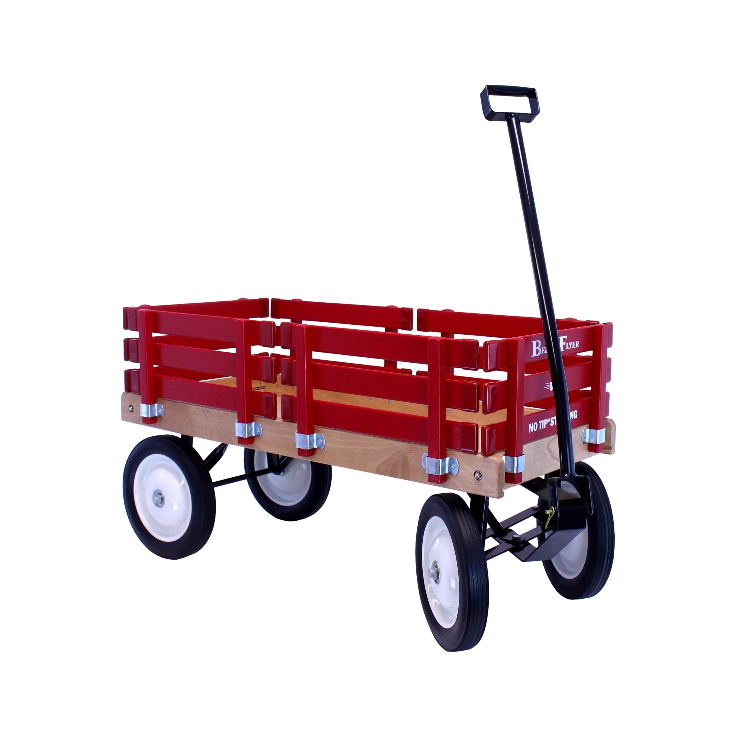 Berlin Flyer Kid's Wagon by AmishToyBox.com - Model F310 - Perfect Wagon for Children and Toddlers - Amish Made in Ohio, USA (Red)