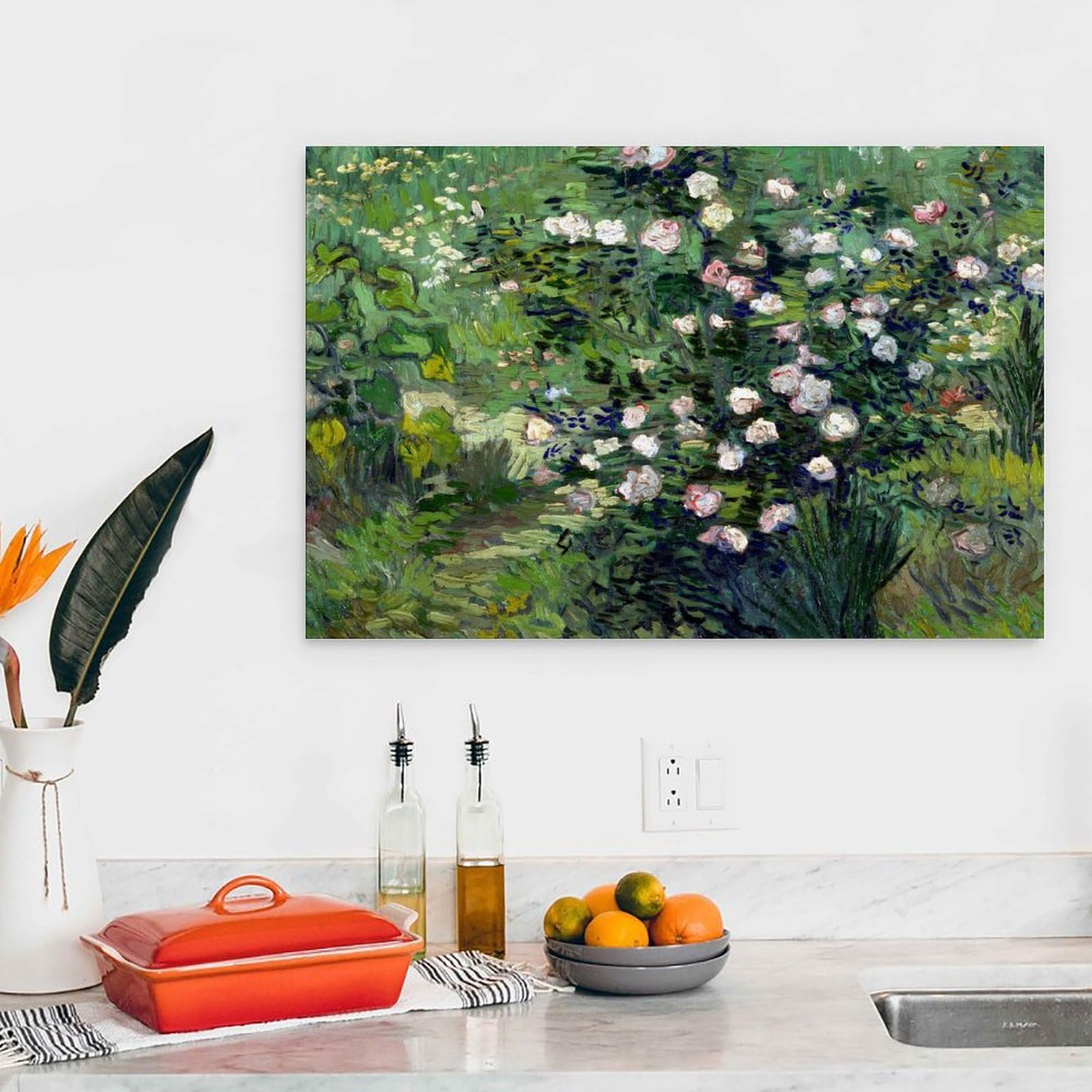 Amazon.co.jp: フィンセント・ファン・ゴッホ 1889年作「バラ」絵画