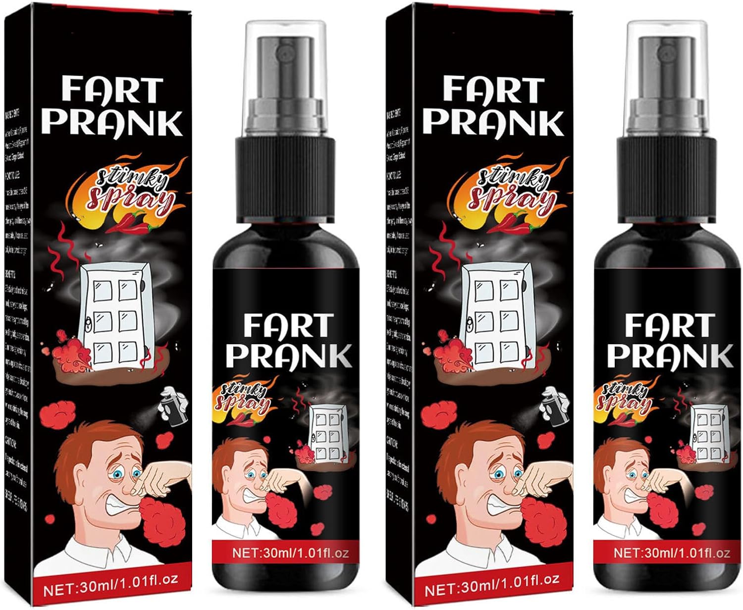 2Pcs 30ml Stinky Pepper Odor Spray for Dog & Coyote Attack Deterrent