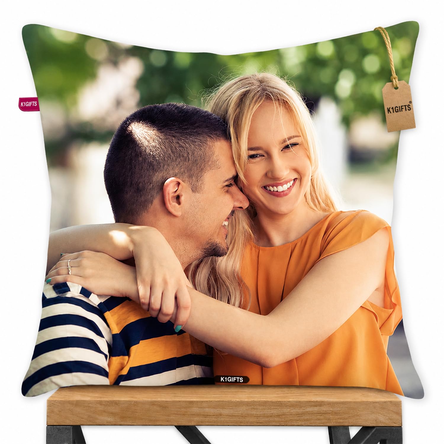 Personalized Photo Pillow/Cushion - Cushion Cover With Fiber Filler, White, Set Of 1, Satin, 12X12 Inches-image-43