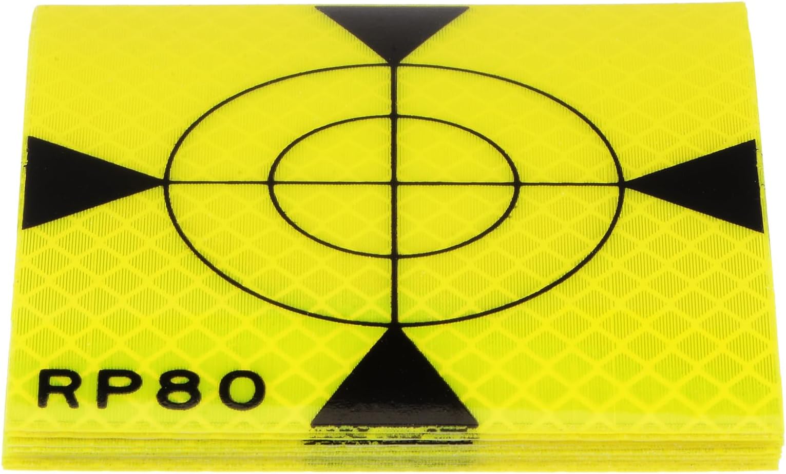 HARFINGTON 10pcs Survey Reflector Target 80x80mm Self-Adhesive Reflective Tape Survey Target Sheets for Total Stations, Green