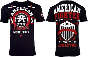 American Fighter Mens T-Shirt Dalton Crew Neck Black