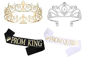 Prom King and Prom Queen Crowns Tiaras and Sashes