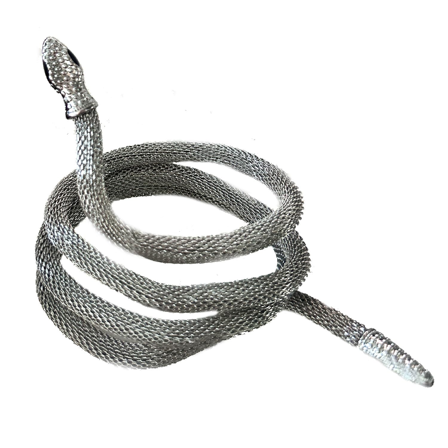 LAKIYOYO Bendable Snake Bracelet for Women Adjustable Punk Snake Choker - Flexible Multi-Purpose Medusa Necklace Hollween Jewelry
