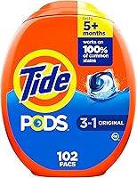 Vista 17 de Tide PODS - Cápsulas de detergente líquido para lavandería, compatible con lavadoras de alta eficiencia, 76 unidades, limpieza potente 3 en 1 en un