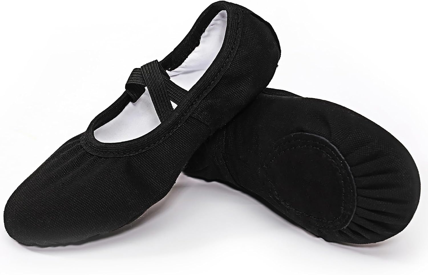 Canvas Ballet Dance Shoes Girls Womens Ballet Shoes Stretch Split Sole for Perform Dance Yoga