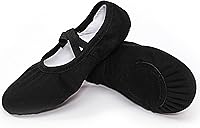 Chaoslook Girls Womens Canvas Ballet Shoes - Stretch Split Sole Dance Shoes for Ballet Yoga Performance