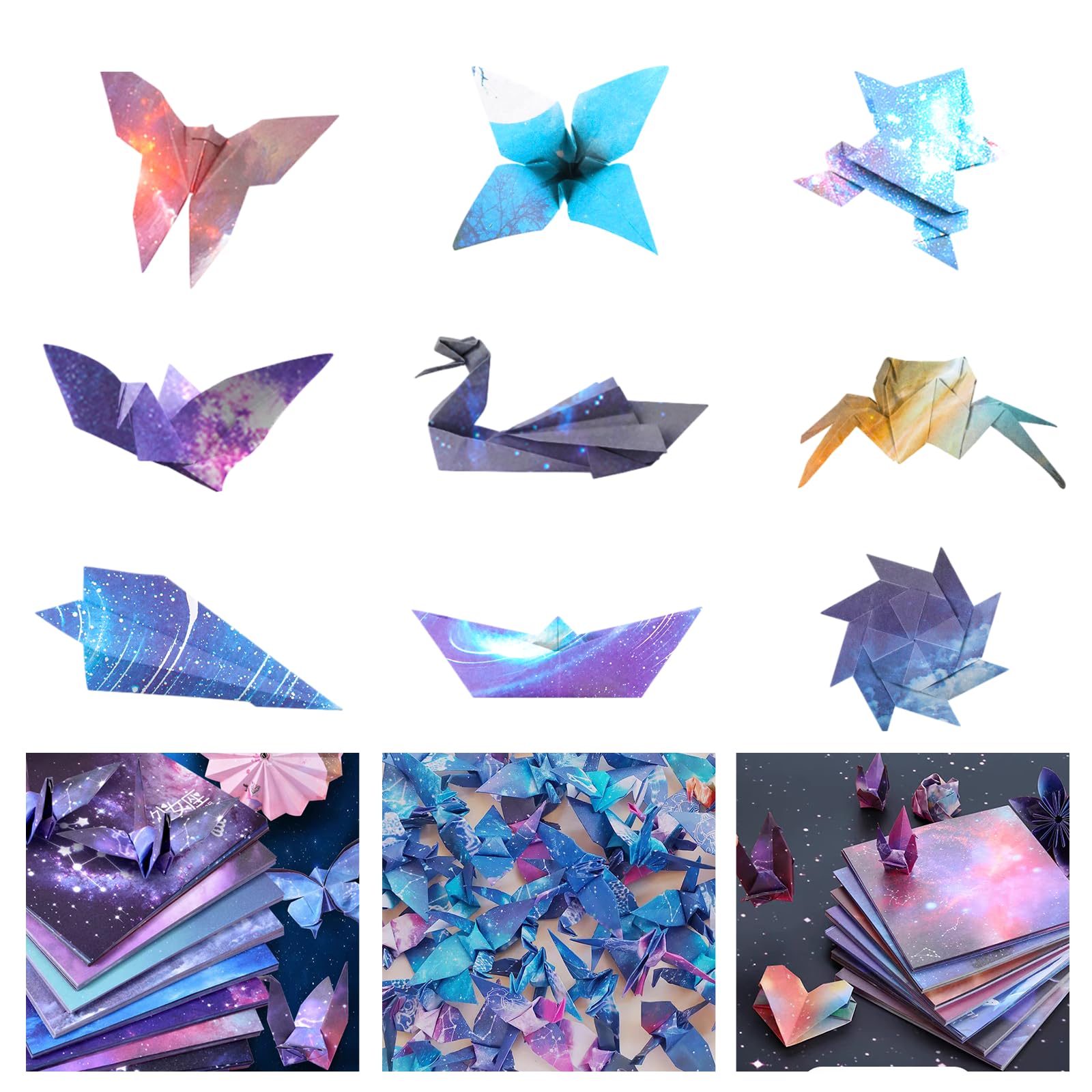 Vierkant dubbelzijdig origami papier zwart wit 10cm 50x - Kralenwinkel Vierkant dubbelzijdig origami papier zwart wit 10cm 50x - Kralenwinkel