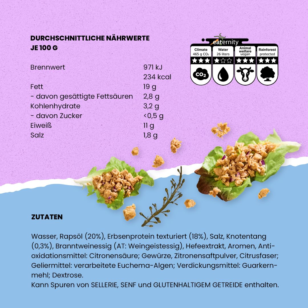 Veganz Thnfsh 6er Pack | 6 x 140g | vegane Fischalternative | sojafrei | Proteinquelle