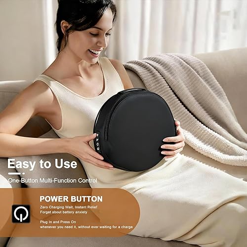 Miniatura 2 de Masajeador de espalda con cable con enchufe de calor, masaje de cuello Shiatsu de cuerpo completo, amasamiento profundo para cuello, hombro, pierna,