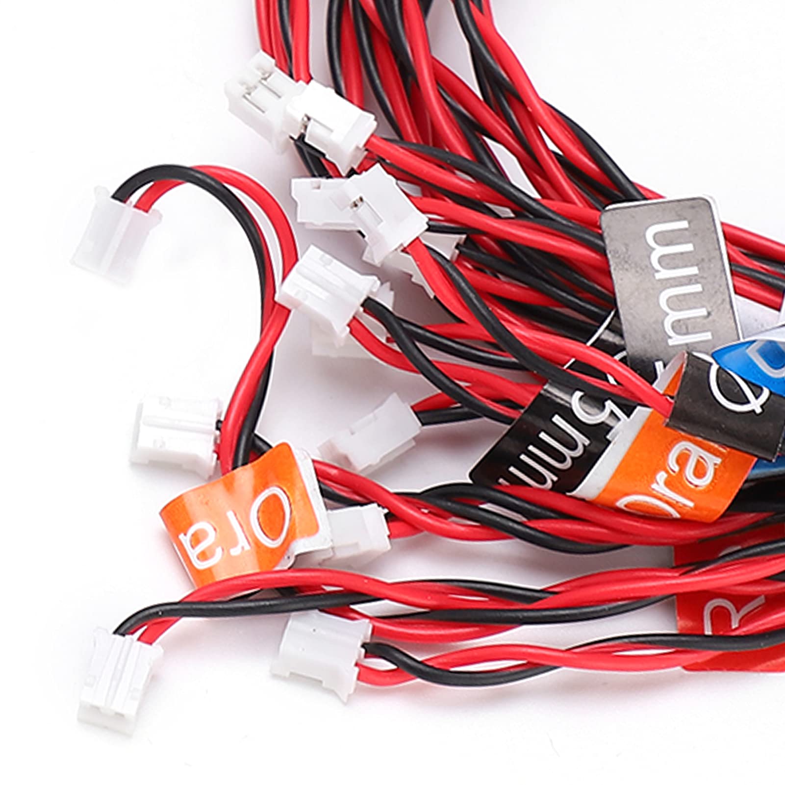 RC Car Flashing Light System, 12 LED Highlight Flashing Light System 4 Tryby Oświetlenia dla RC Cars 4.8-6V DC dla 1/8 1/10 1/12 RC Cars