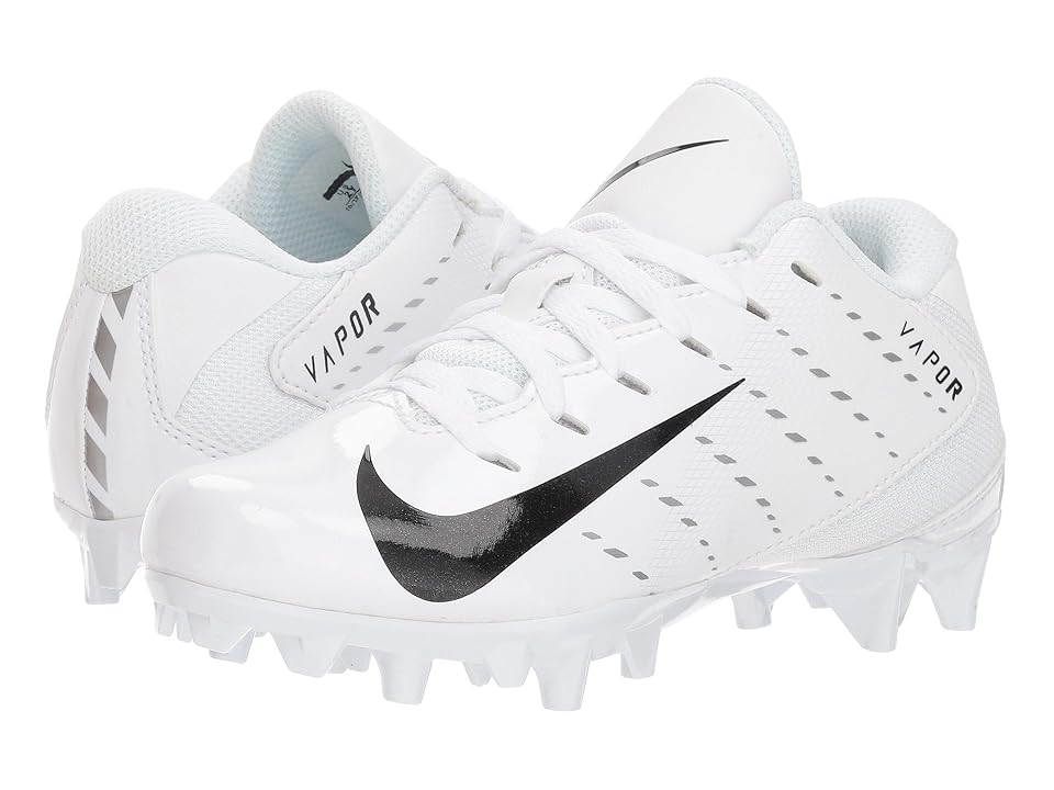 

Nike Kids Vapor Untouchable Varsity 3 Football (Toddler/Little Kid/Big Kid) (White/Black/Metallic Silver) Kids Shoes