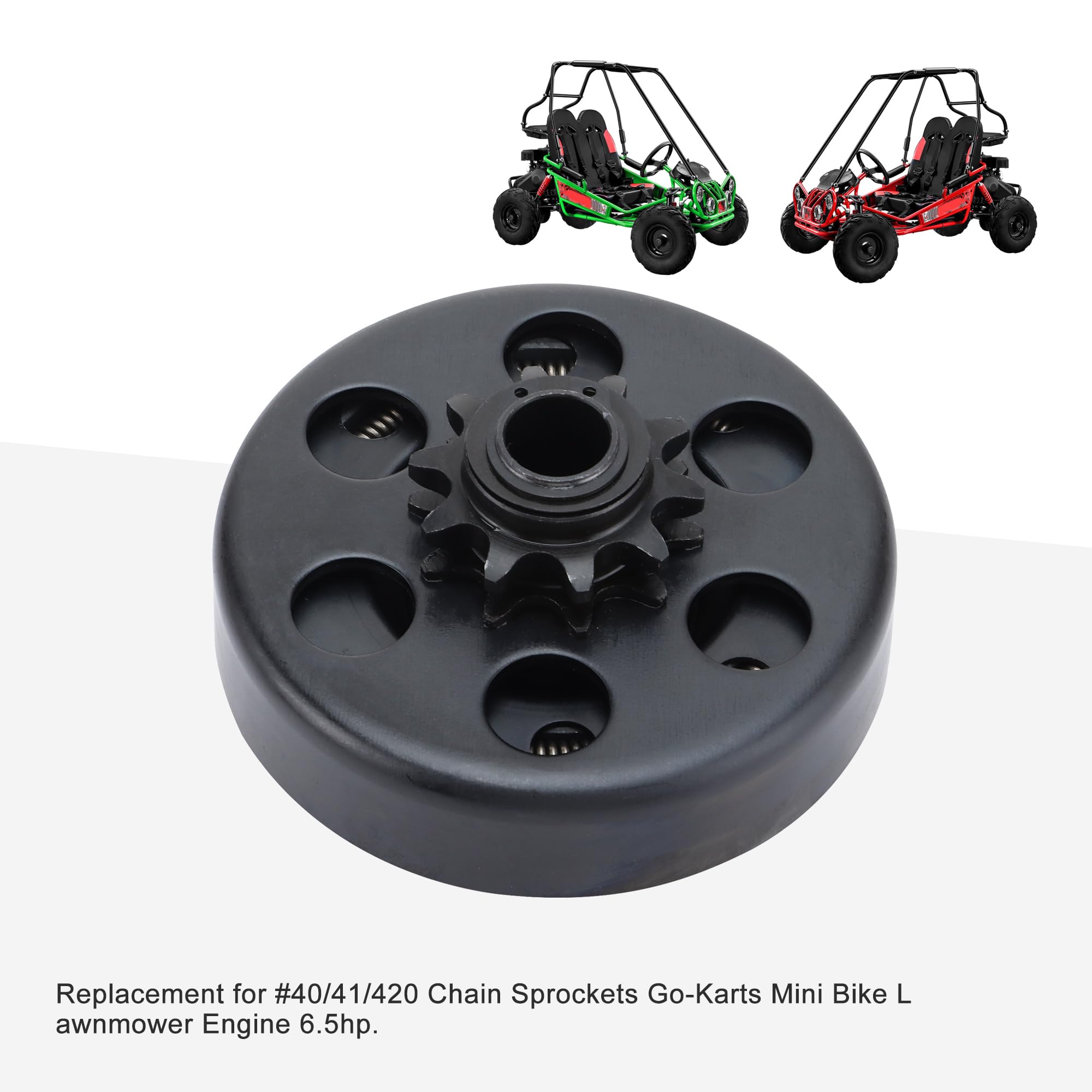 Goofit El Embrague centrífuga 10 Dientes Cadena 5/8 "Agujero 40/41 / 420 Cadena Baja Mini cortadora de césped Motor Kart Cambio de Embrague