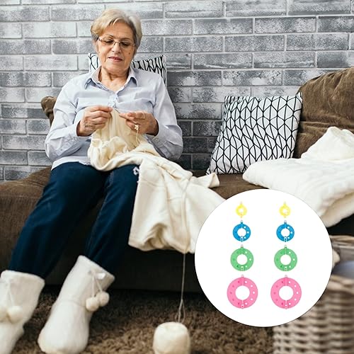 Miniatura 9 de DOITOOL Máquina para hacer pompones, juego de 8 herramientas para hacer pompones para tejer bolas de pelusa, hilo de lana, proyecto de manualidades