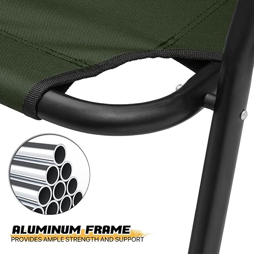 Miniatura 6 de MoNiBloom Silla plegable de doble asiento para campamento, al aire libre, playa, césped, picnic, senderismo, viajes, portátil, plegable, plegable,