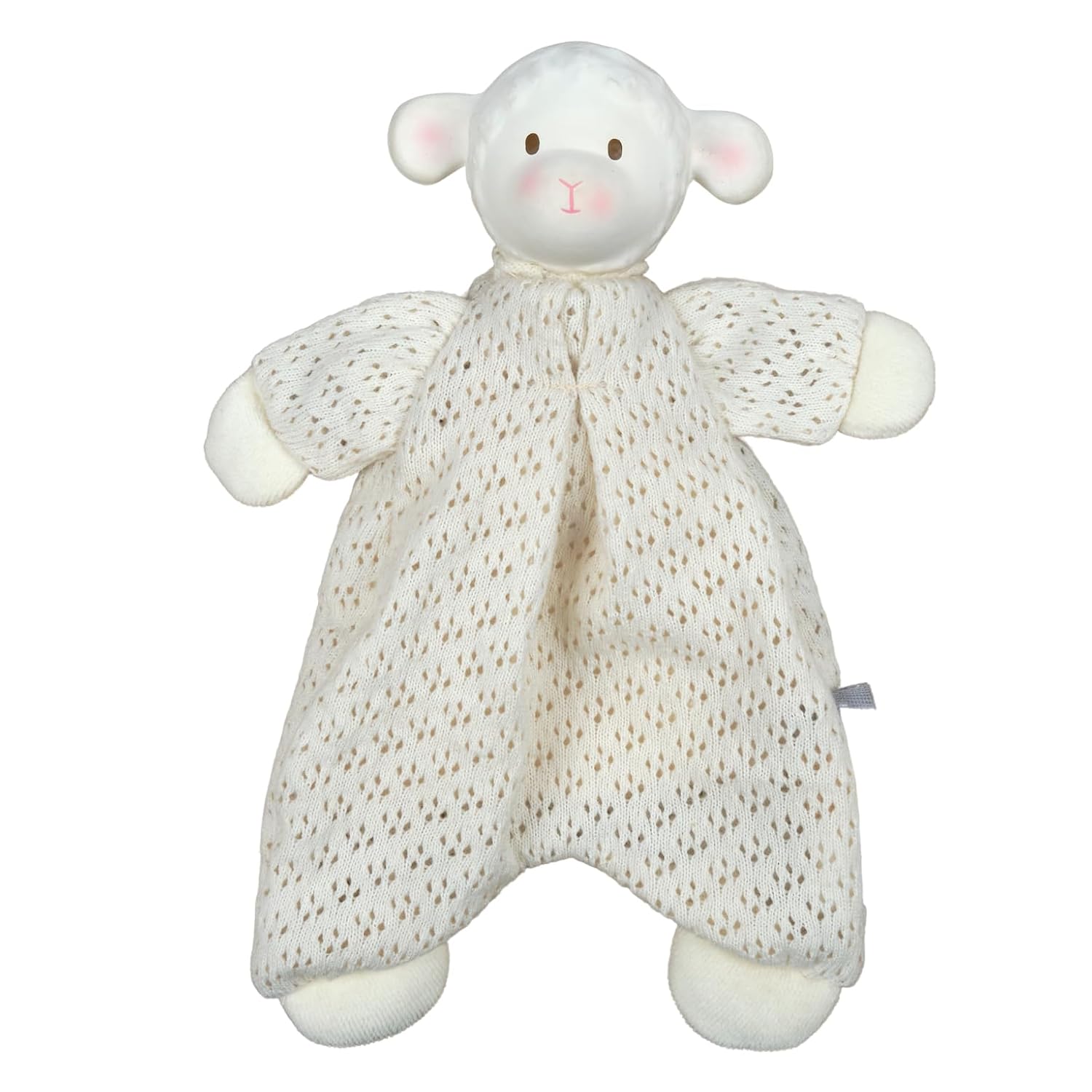 Bahbah The Lamb Baby Lovey with Organic Natural Rubber Teether Head