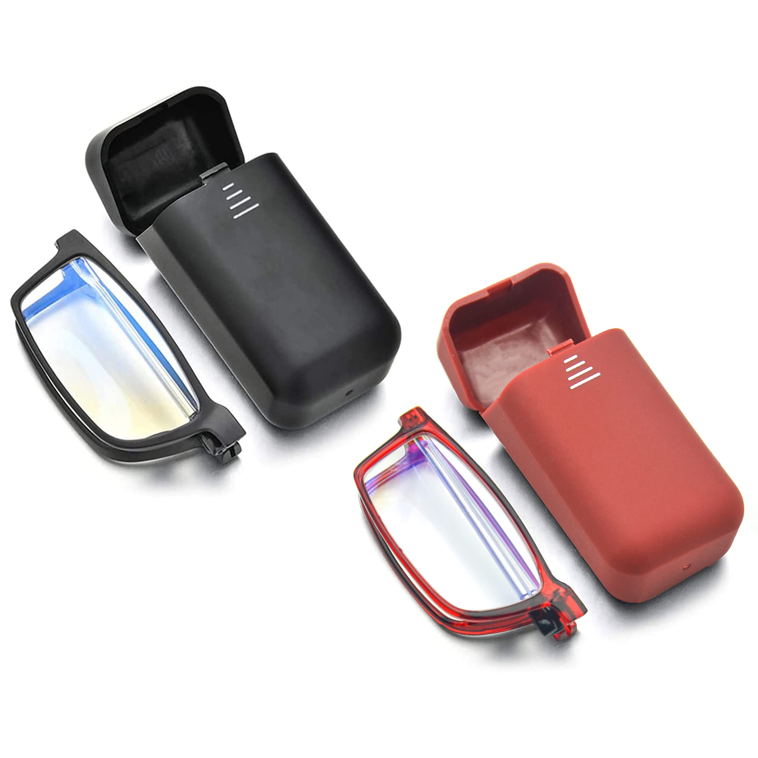 Folding Reading Glasses - Foldable Portable Readers For Men Women With Case