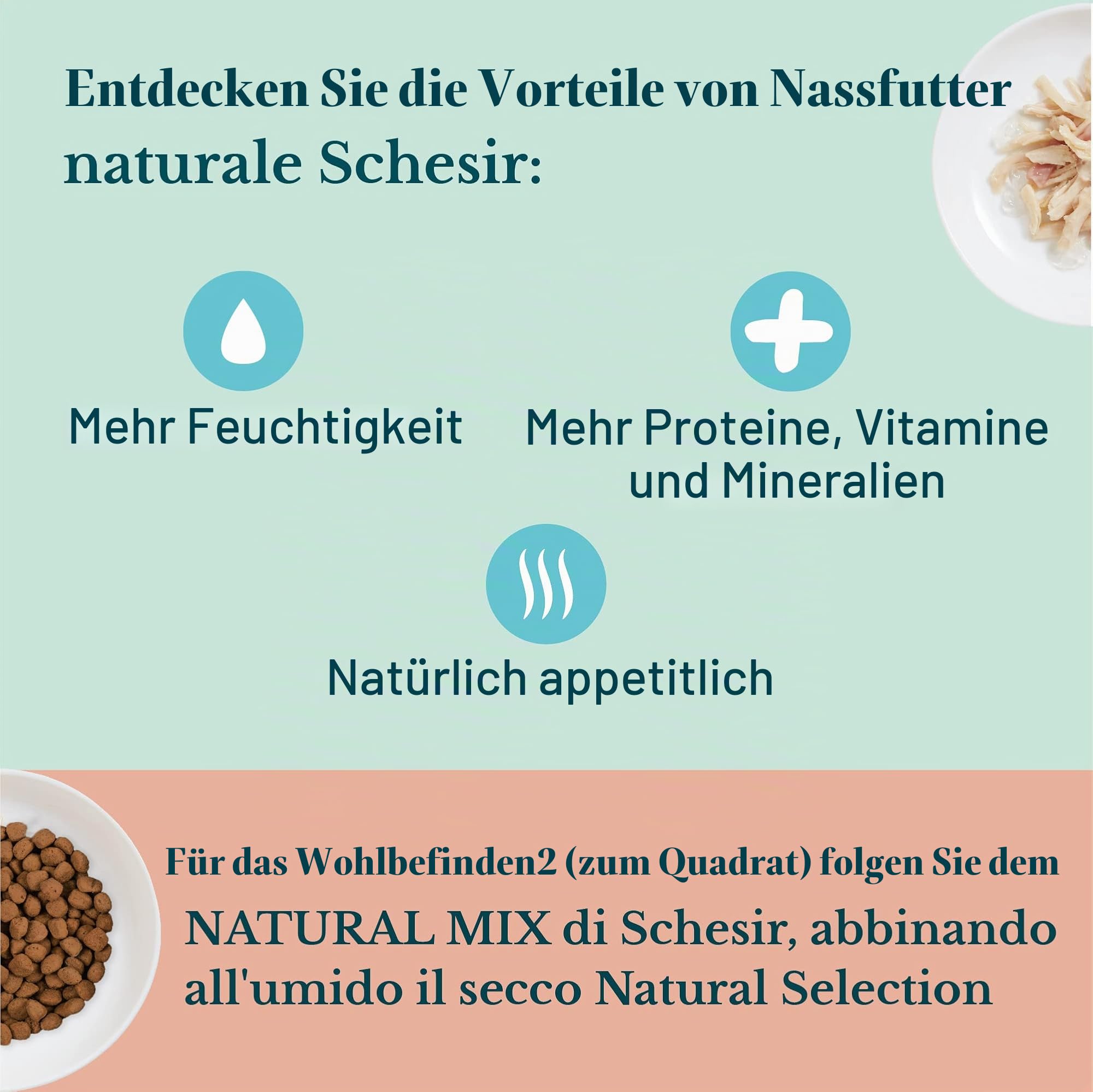 Schesir - Feuchtnahrung für Kätzchen mit Bonito-Creme - Für Kätzchen von 0 bis 6 Monaten - 20 Beutel mit Verschluss à 150 g (insgesamt 3 kg)