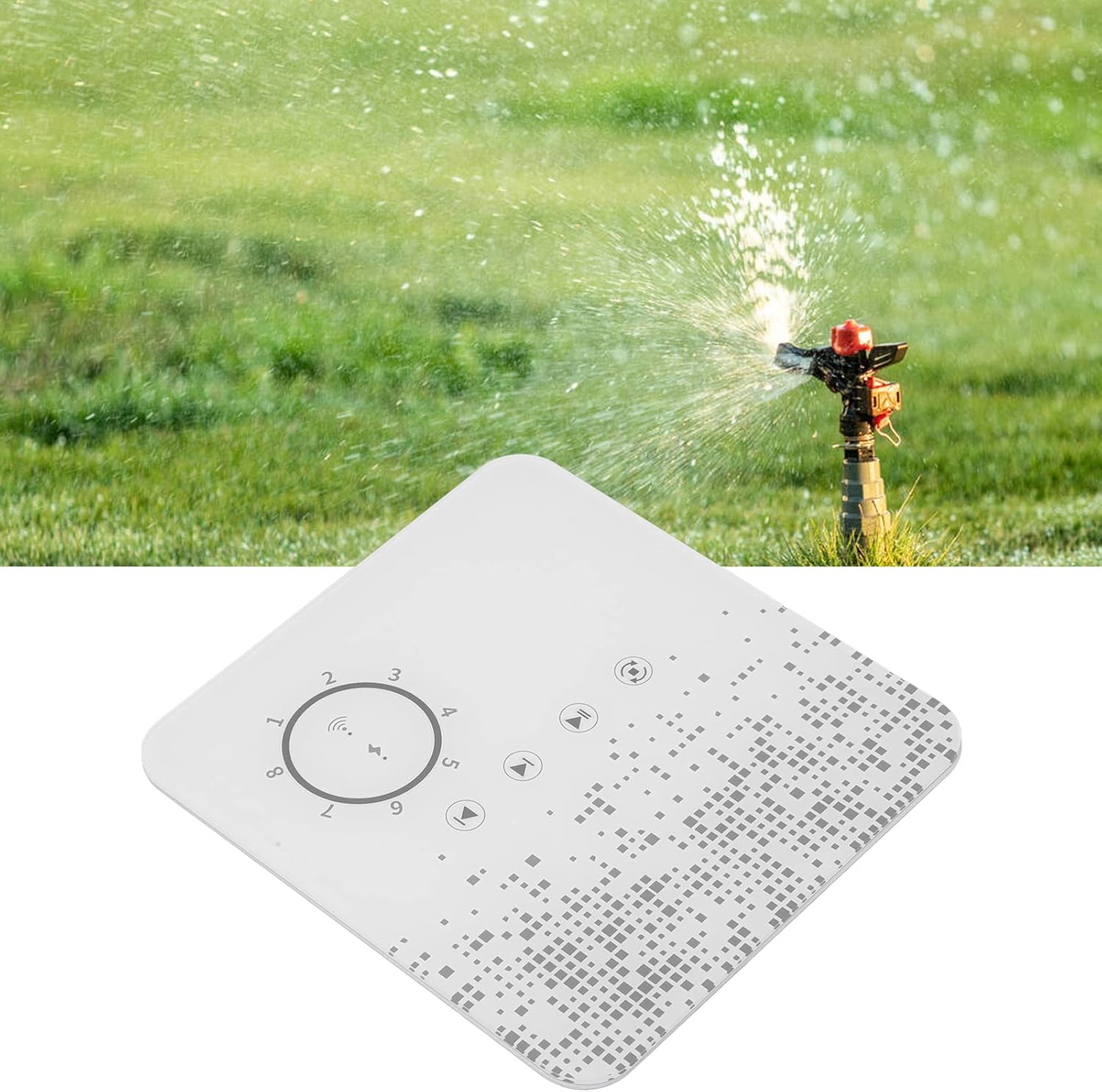 Smart Sprinkler Controller with 8 Zones, Compatible with Assistant for Intelligent Irrigation Timing , Automatic 8 Channel Watering Timer, AC 24V 50/60HZ
