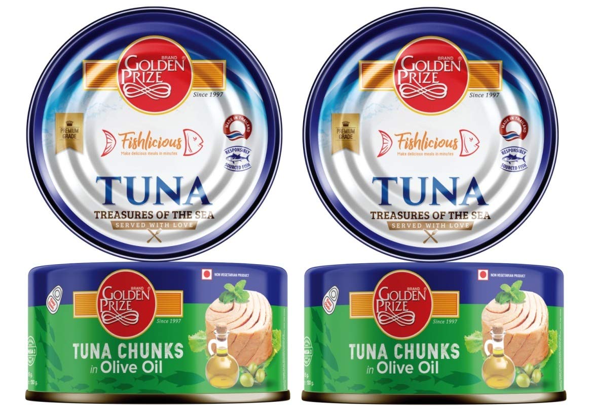 Golden Prize Tuna Chunks in Olive Oil 185Gms Each - Pack of 2 Units (B07NCZ8RP6) Amazon Price History, Amazon Price Tracker