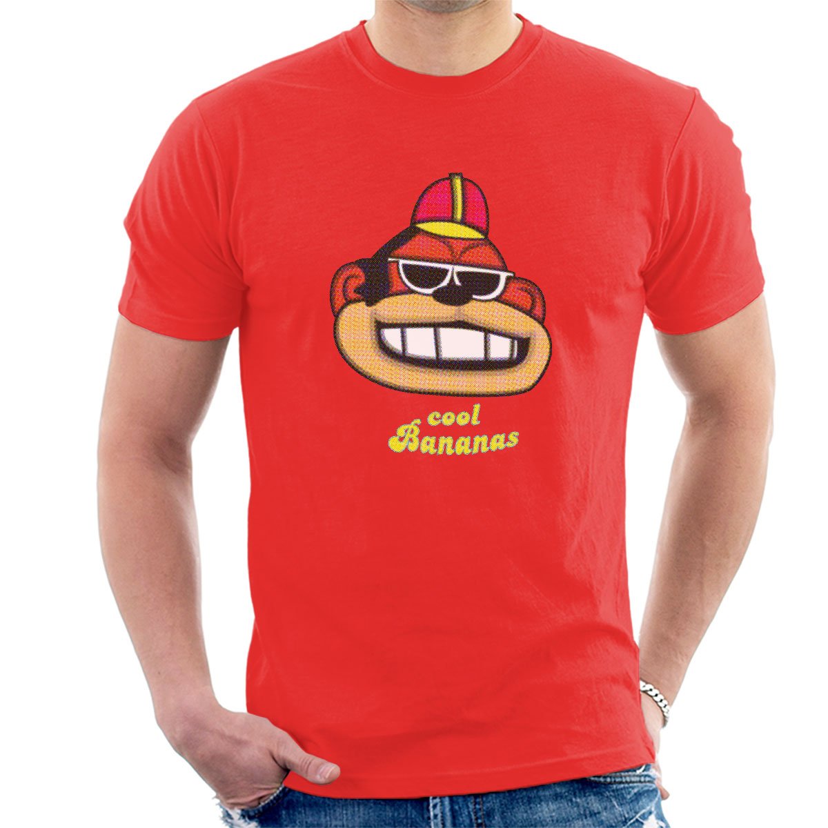 Cloud City 7 Men's Red Cool Bananas Bingo Banana Splits T-Shirt