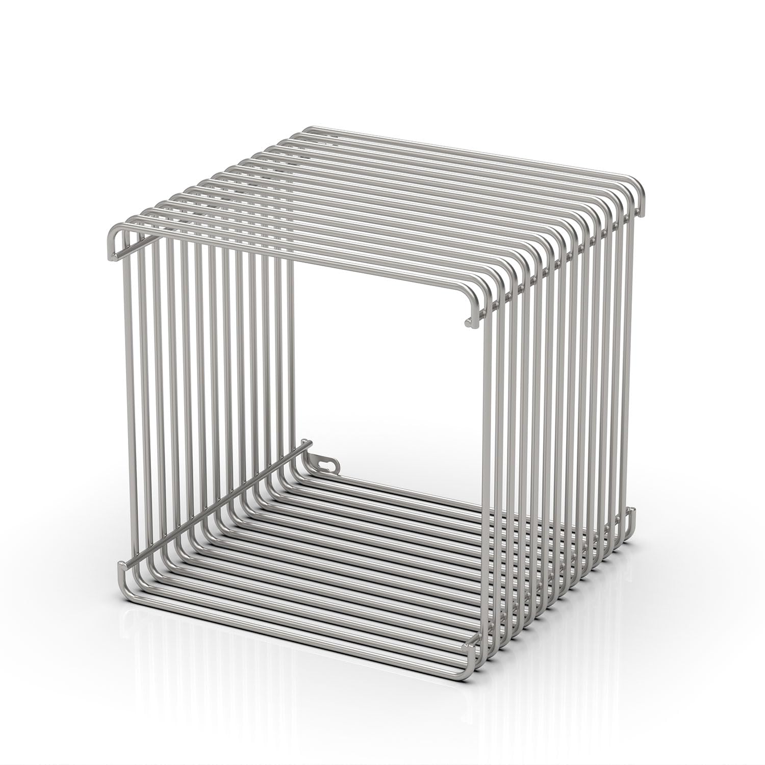 Photo 1 of KHOXRMW Stainless Steel Retro End Table