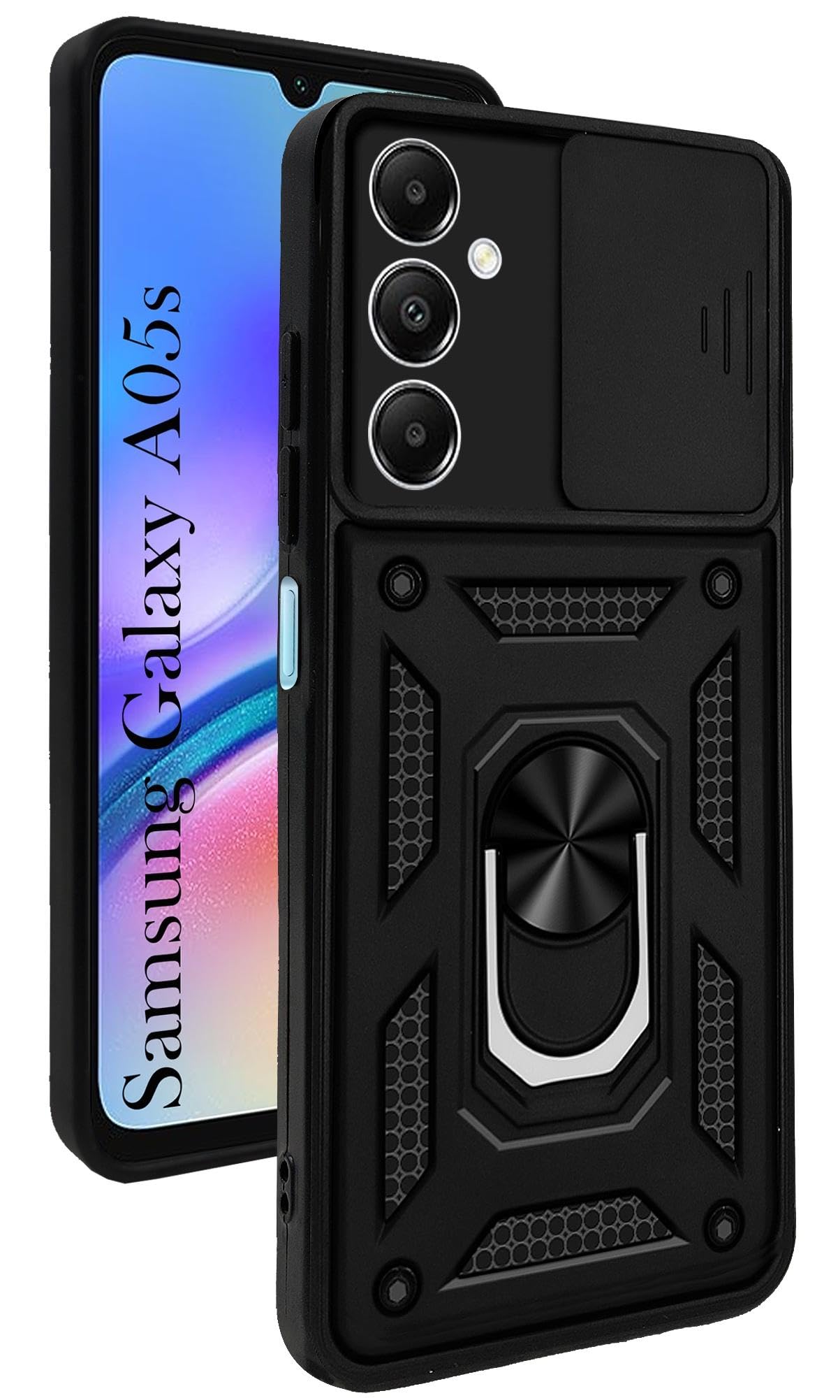 Jkobi Back Cover Case for Samsung Galaxy A05s (Hybrid Dual Armor Polycarbonate | Carbon Black) (B0CW1P6NVF) Amazon Price History, Amazon Price Tracker