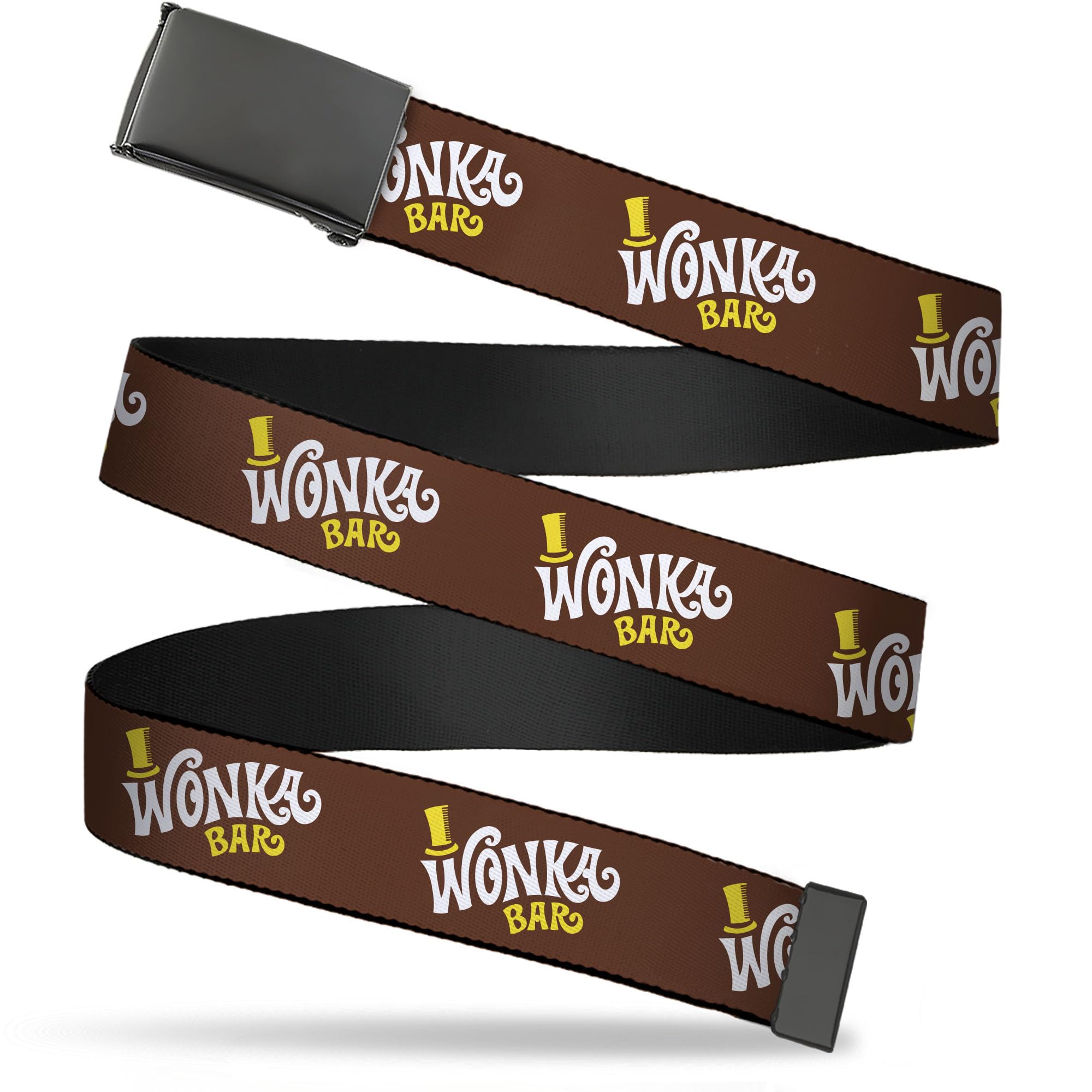 Buckle-Down Willy Wonka and the Chocolate Factory Flip Web Belt Wonka Bar Logo