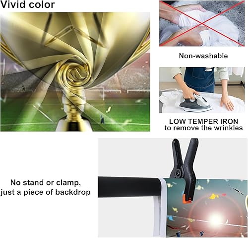 Miniatura 5 de Baocicco 4.9 x 31.2ft de vinilo estadio de fútbol telón de fondo campeonato de fotografía de trofeo de fondo de césped campo estadio proyector