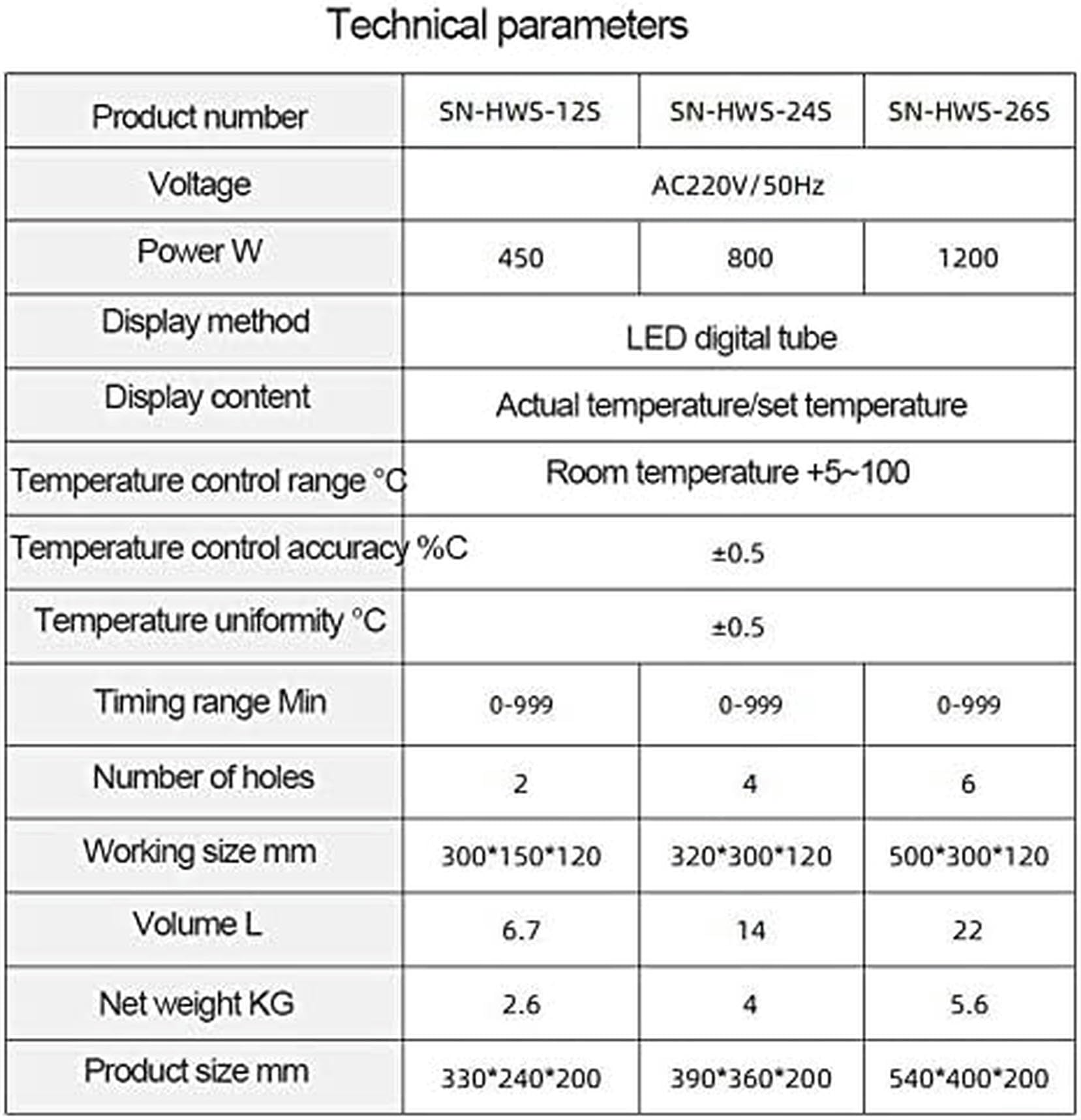 Baño María termostático digital, 2 orificios/4 orificios/6 orificios, calefacción eléctrica, baño María poroso con temperatura constante, RT 5 a 100°C, temporizador 0~999 min, capacidad 6,7L/14L/22L