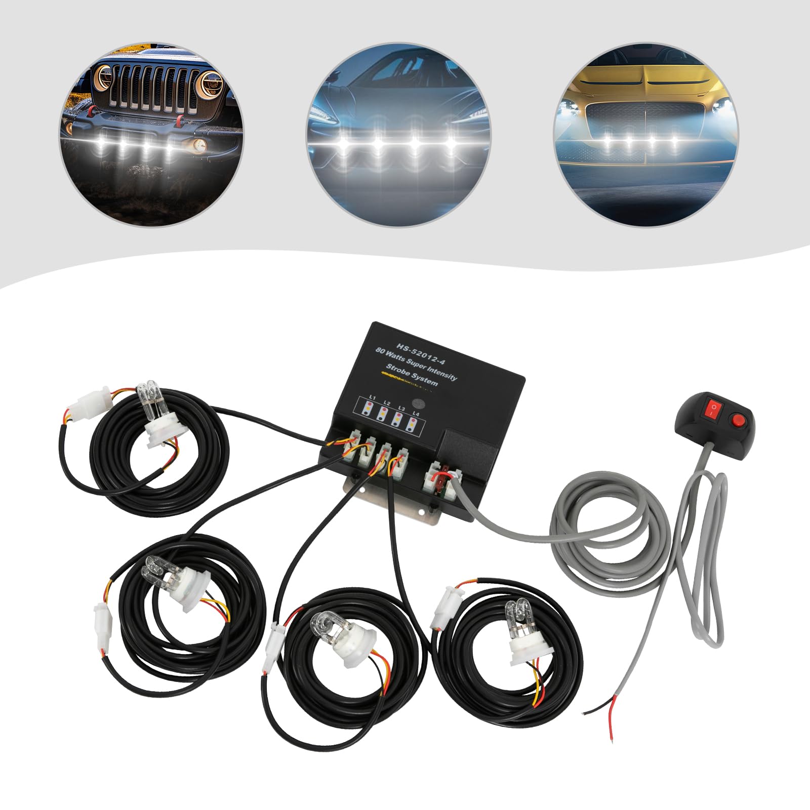 White HID Hideaway Flashing Strobe Lamps Replacement Bulbs Tube - Foto 11