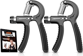 2 Grip Strengtheners – 5-60 kg Adjustable Hand Exercisers Forearm Strengtheners for Improved Strength & Grip Rehabilitation Exerciser for Strong Hands Wrists Arms