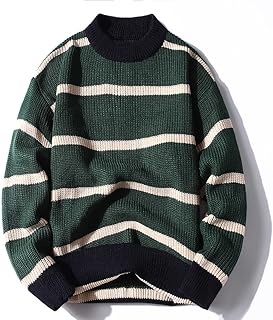 Hong Yi Fei-Shop sweaters for men Autumn Sweater Men Pullover Streetwear Wide Stripe Men Wool Sweaters Fashion Clothing Crew Neck Pullover Sweaters Trends sweaters