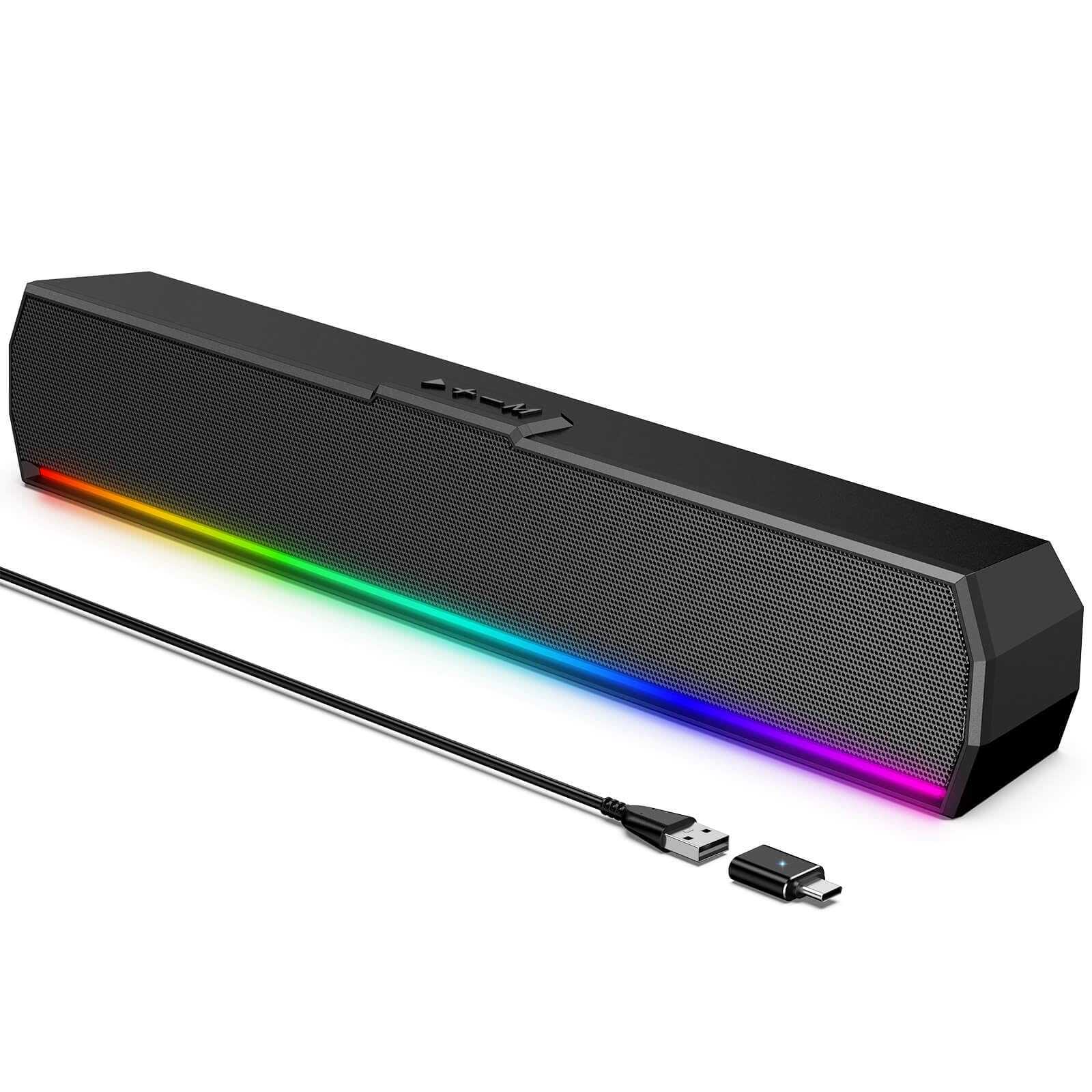Kunodi Altoparlanti USB PC per desktop, altoparlante del computer, Plug & Play, alimentazione USB C per computer portatile monitor tablet lavoro