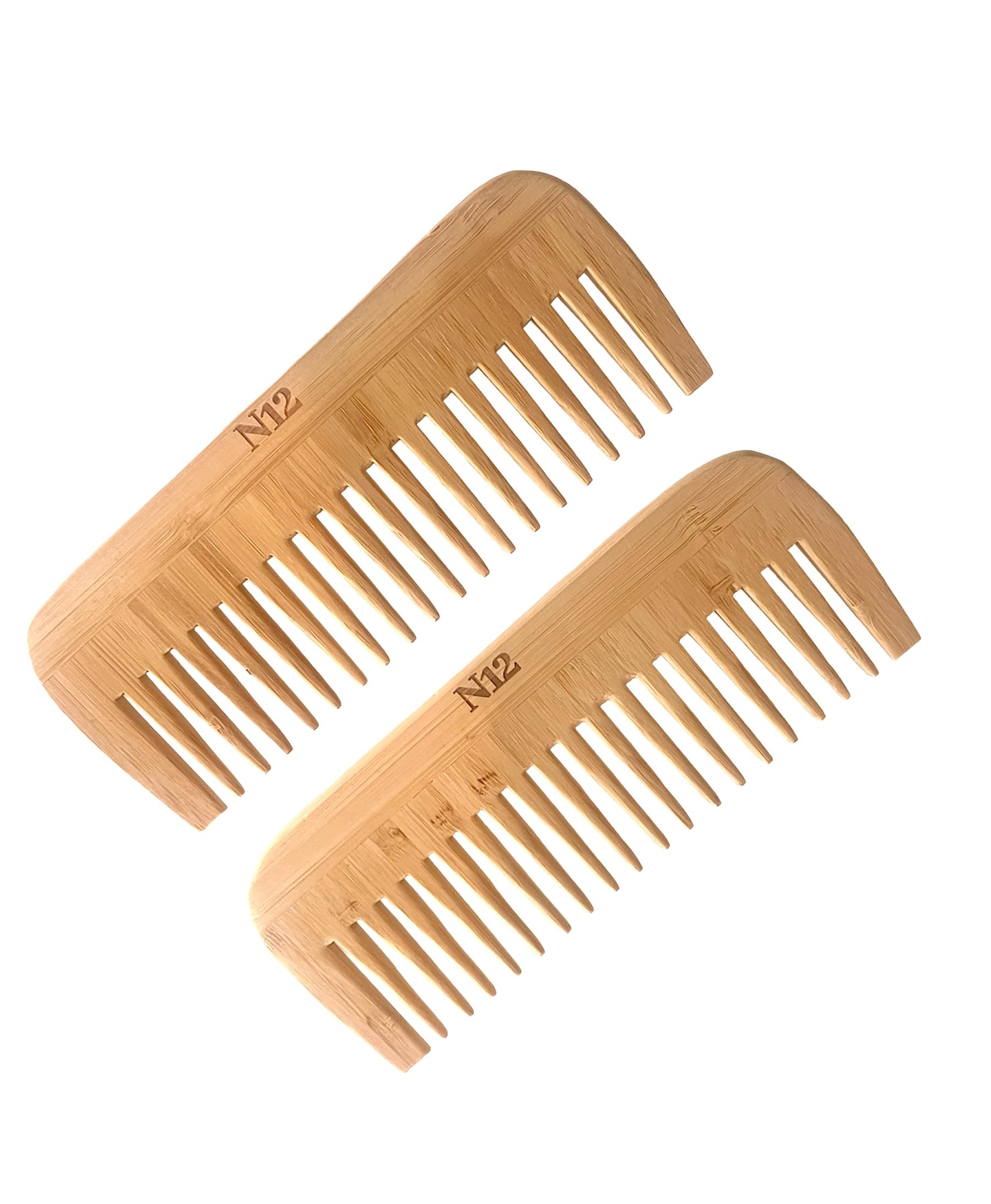 N 12 productsBamboo Wide toot comb Set of 2