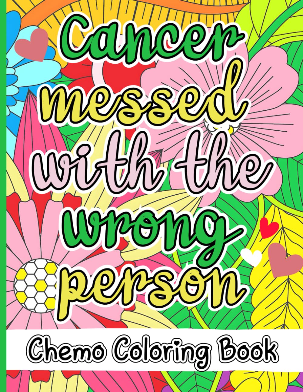 Chemo Coloring Book, Cancer Messed With the Wrong Person: 50 Unique Coloring Pages to Brighten Chemo Days – The Perfect Gift for Cancer Patients, Women, and Loved Ones!