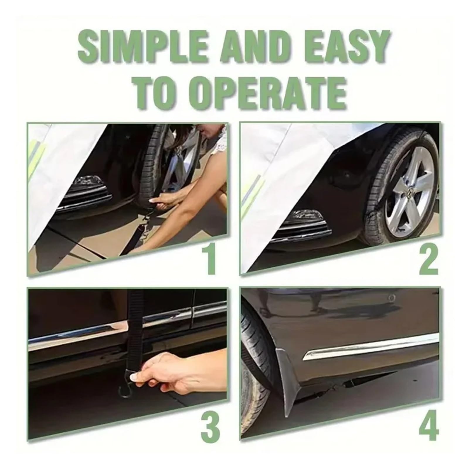 Protector Parabrisas Cubierta de Coche protección Exterior Impermeable Cuatro Estaciones del Parabrisas Protector Granizo Nieve(Hatchback)