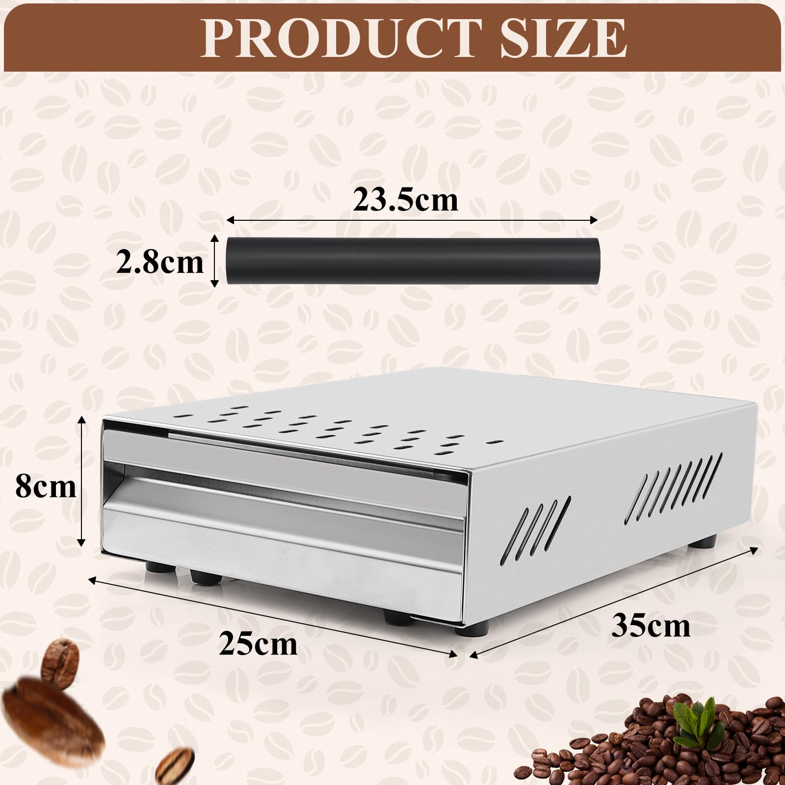 Boîte à Marc Breville Knock Box 10, Acier Inoxydable Brossé