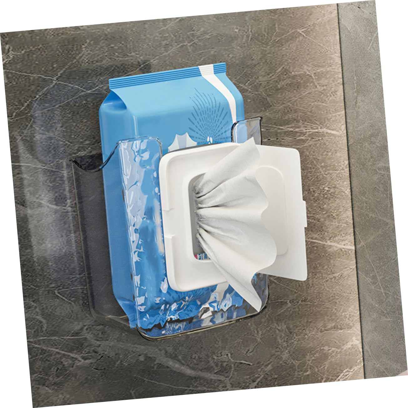 Alipis 10stücke Wandmontierter Tissue Box Aufbewahrungslösung Für Küchentücher Feuchttücher Und Servietten Transparentes Design Für Badezimmer Und Schlafzimmer