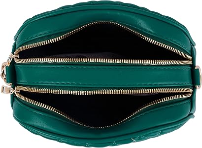 バッグ Y's Mint 2Way Leather Shoulder Hand Bag Emerald Green Vegan Leather Shoulder Bag with Olive & Silver