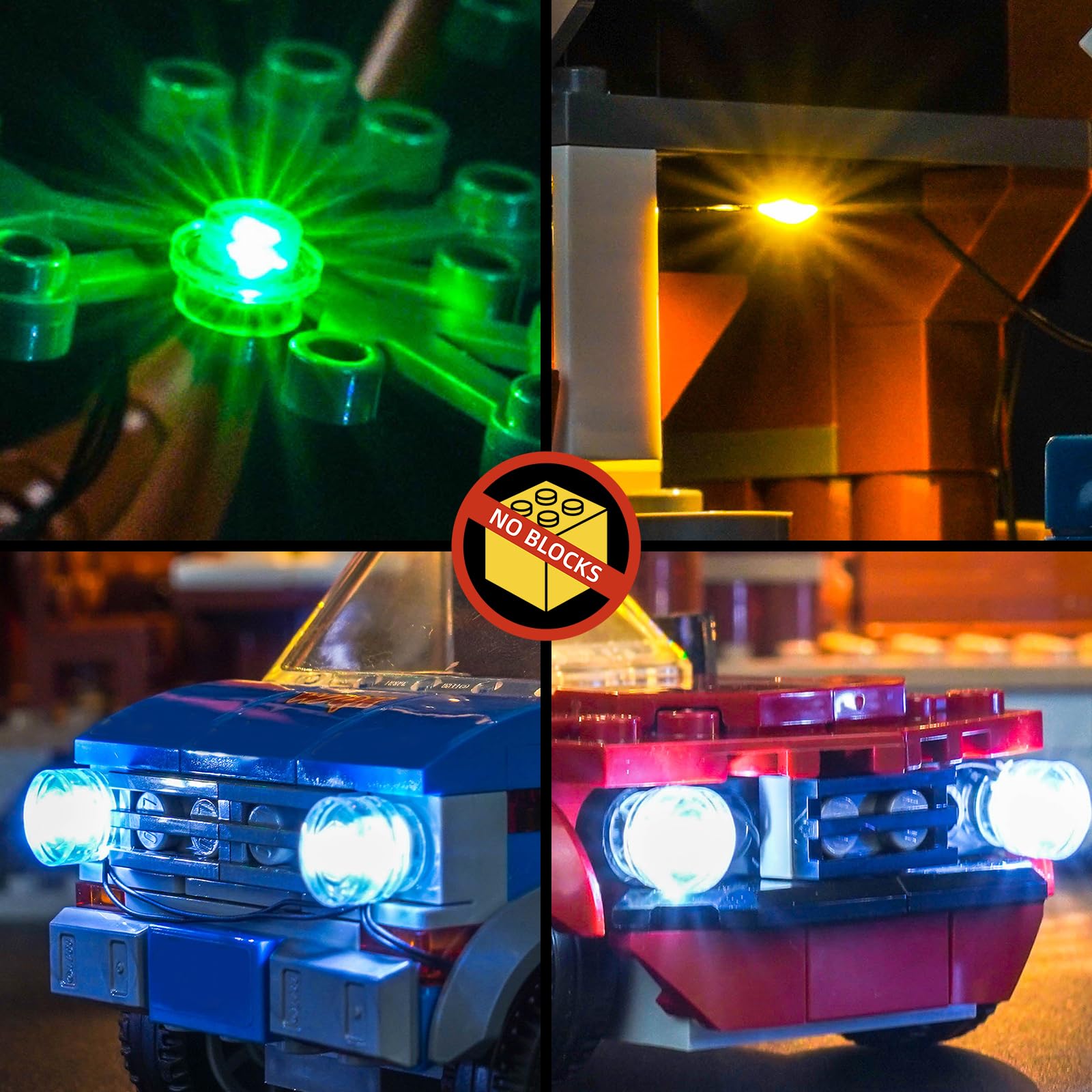Jeu de lumières LED compatible avec Lego 11370 Stranger Things : The Creel House (pas un modèle), set d'éclairage décoratif compatible avec les briques Lego Stranger Things The Creel House - 5