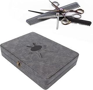 Estojo de tesouras para corte de cabelo, suporte de estojo de armazenamento de tesouras de corte de cabelo, conjunto de tesouras de salão profissional bolsa para cabeleireiros de cabeleireiro