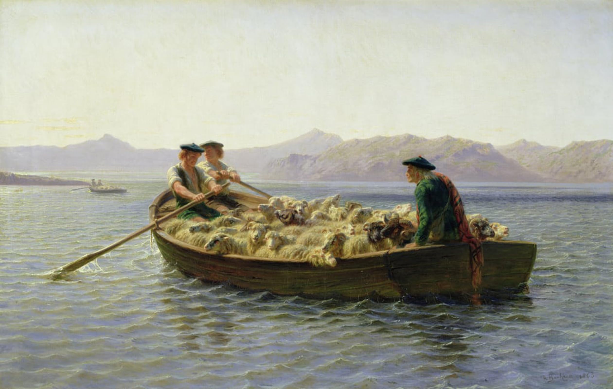 POSTERIIk Famous Print Pop Art Wall Art Graffiti Rowingboat by Rosa Bonheur Art Prints for Home Decor 60x90cm